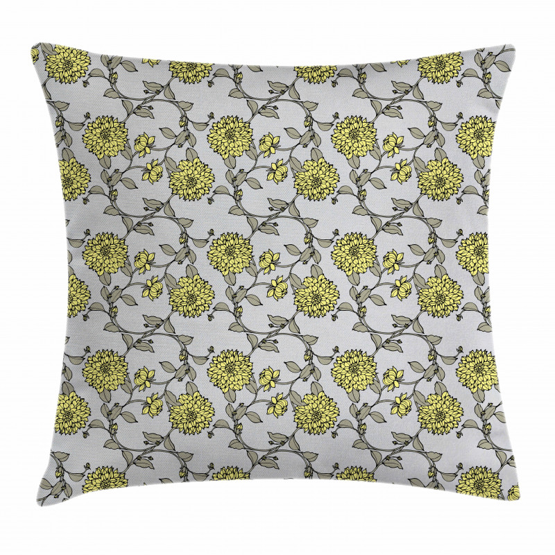Chrysanthemum Style Pillow Cover
