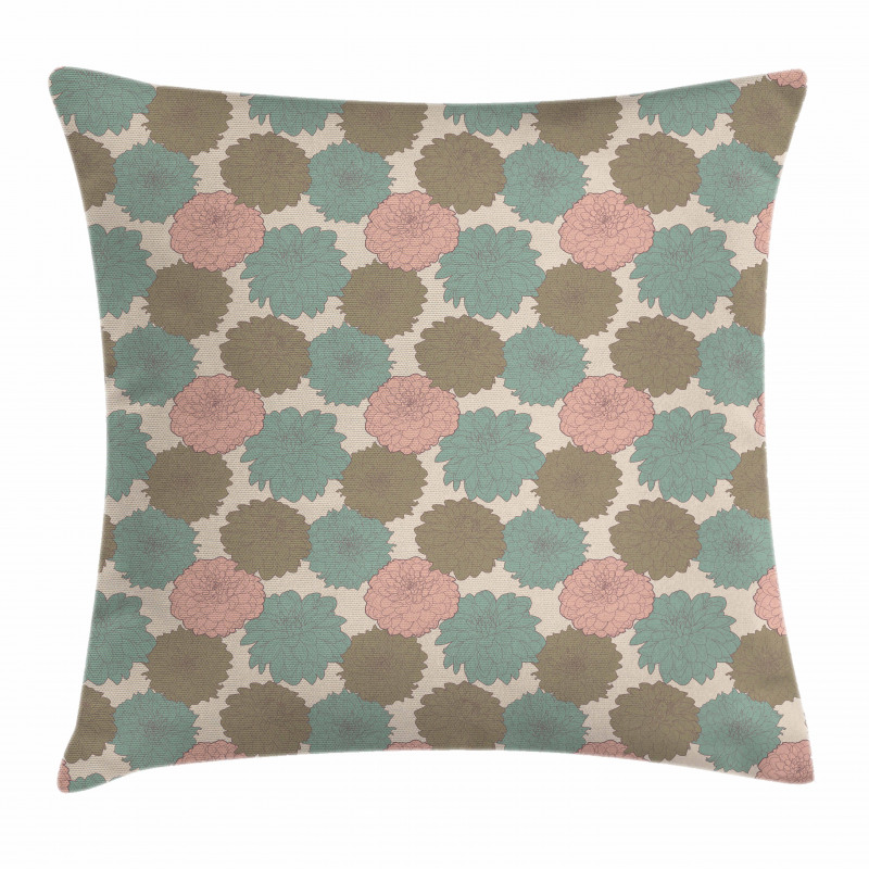 Nostalgic Big Blossoms Pillow Cover