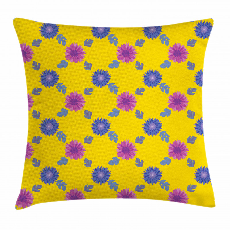 Mosaic Flower Pattern Pillow Cover