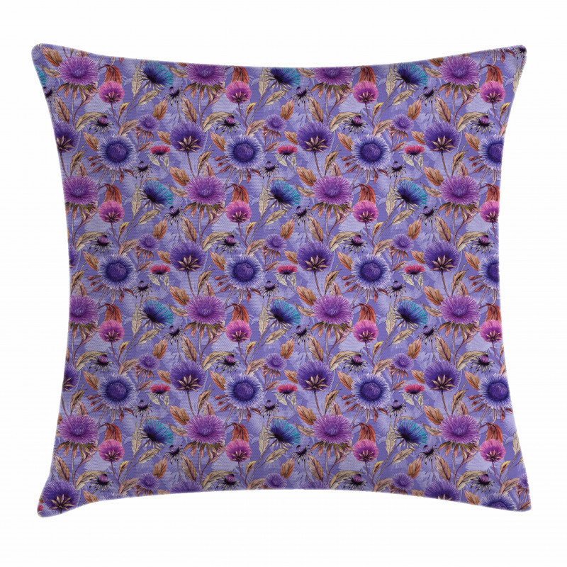 Ornamental Spring Garden Pillow Cover