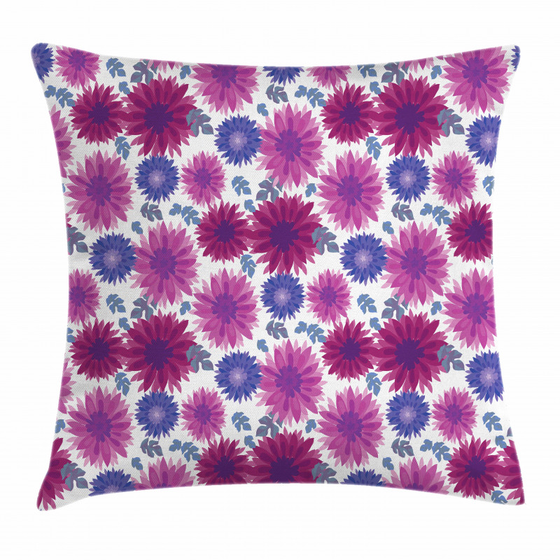 Blooming Fall Flowers Pillow Cover