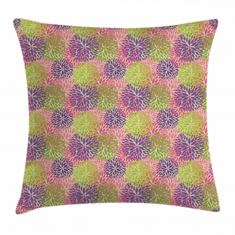 Colorful Fall Flower Pillow Cover