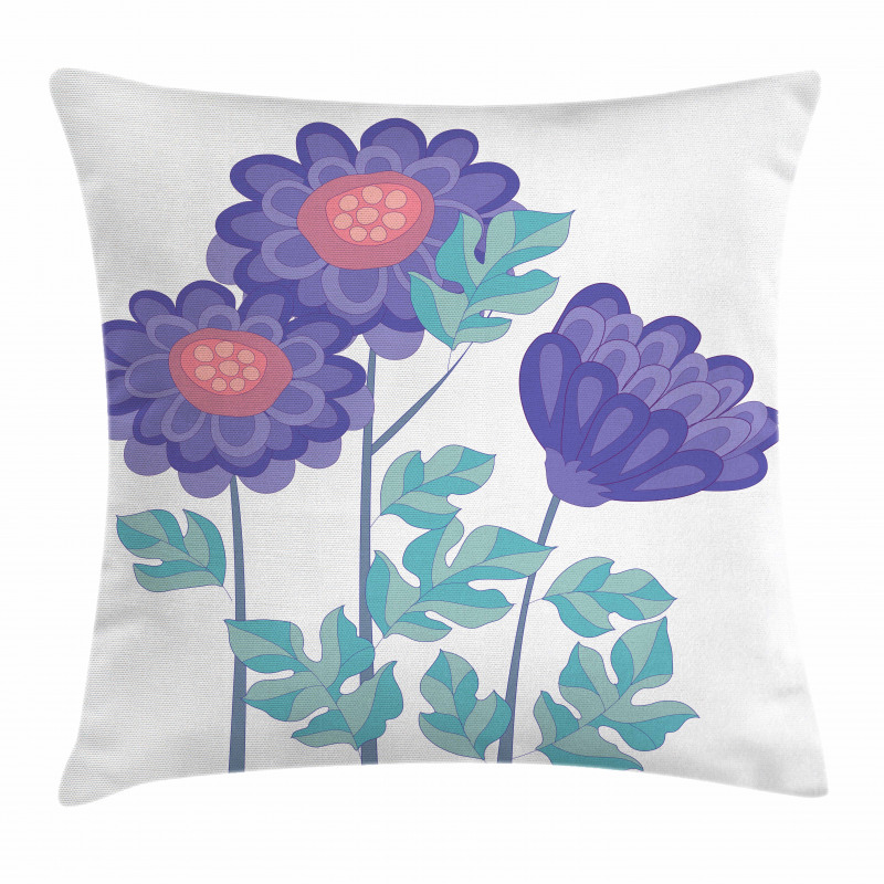 Ornamental Flower Bouquet Pillow Cover