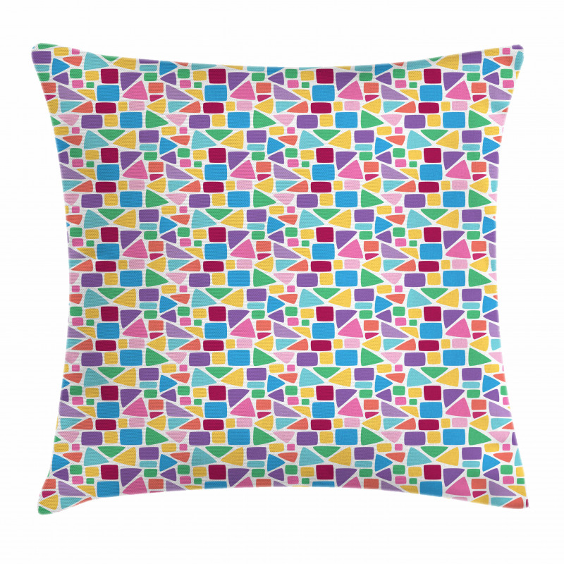 Abstract Mosaic Tile Pillow Cover