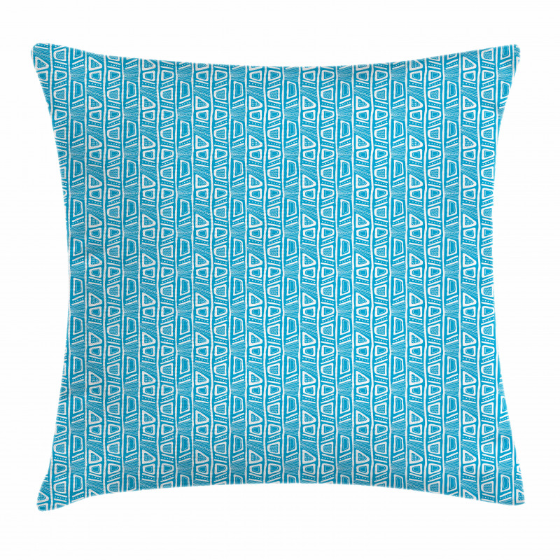 Bicolor Geometric Shapes Pillow Cover