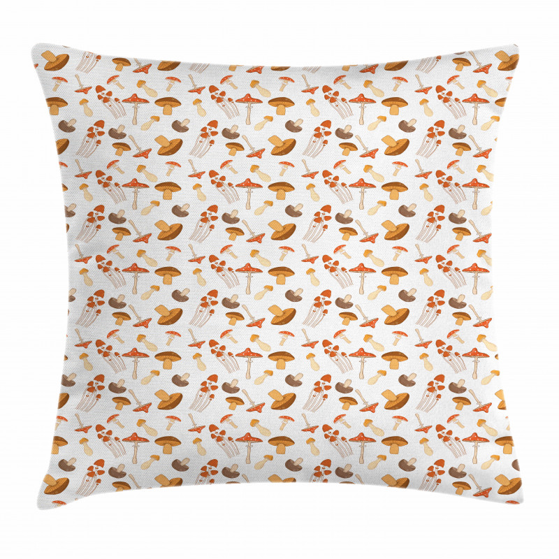 Colorful Mushroom Fungi Pillow Cover