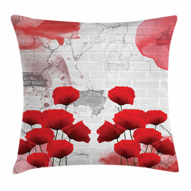 Blossoming Rural Field Pillow Cover