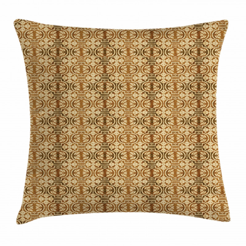 Geometric Oval Plant Pillow Cover