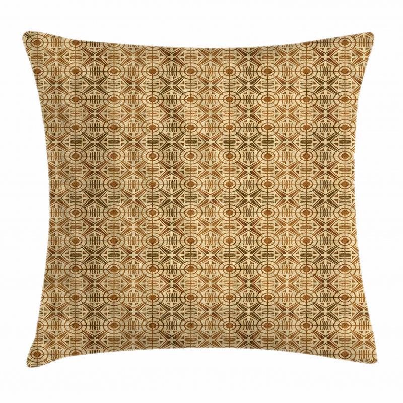 Circles Radial Lines Pillow Cover