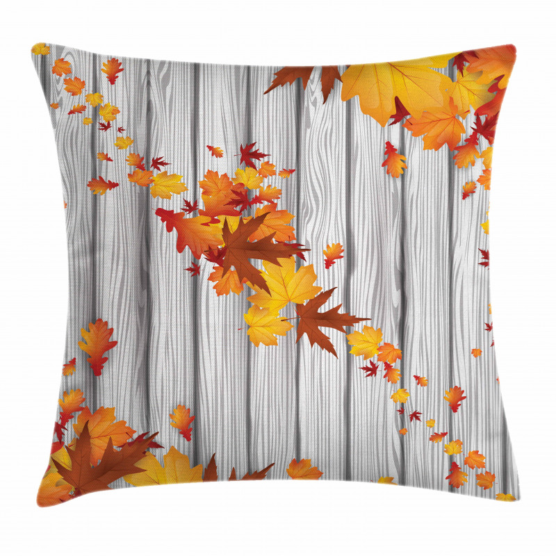 Fall Maple Leafs Tree Pillow Cover