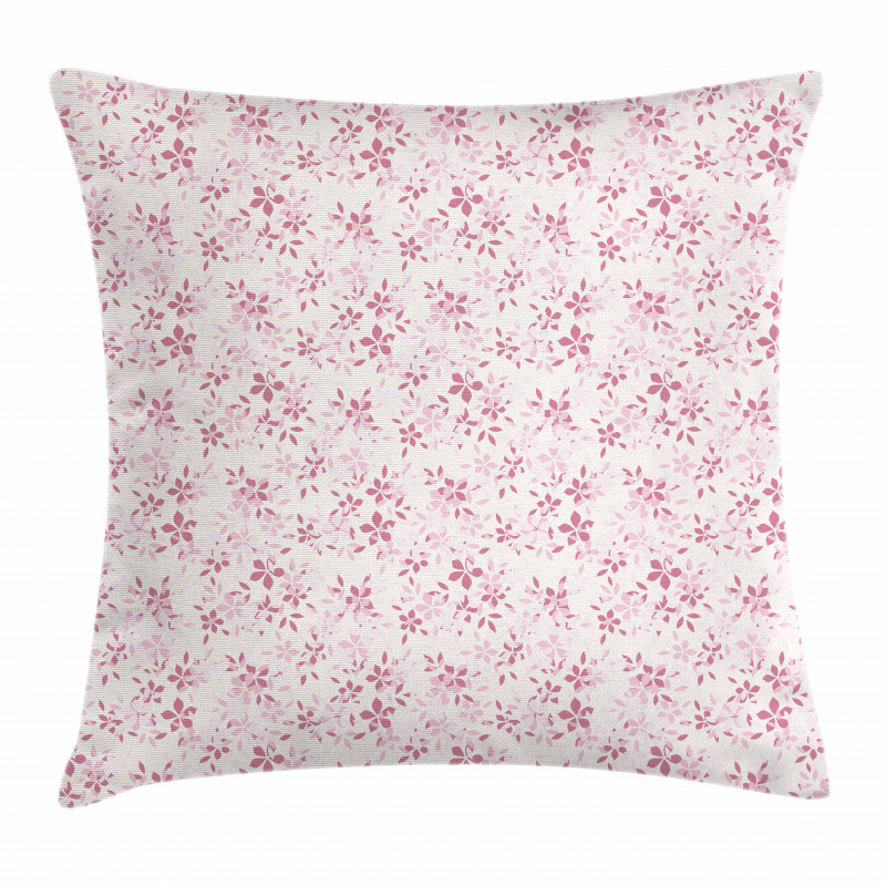Pink Toned Flower Petals Pillow Cover