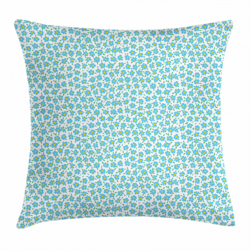 Forget Me Not Flowers Pillow Cover