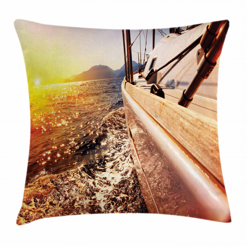 Mountains Lakeside Composition Pillow Cover