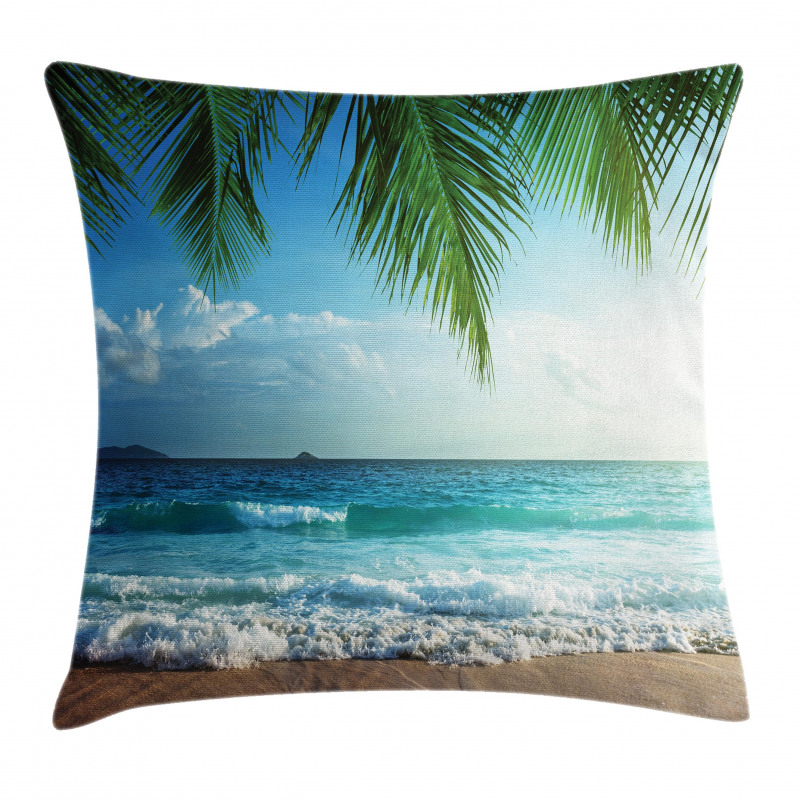 Palms Tropical Island Pillow Cover