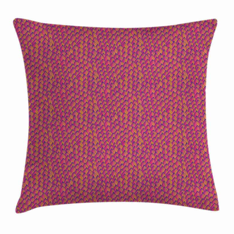 Fish Scale Style Waves Pillow Cover