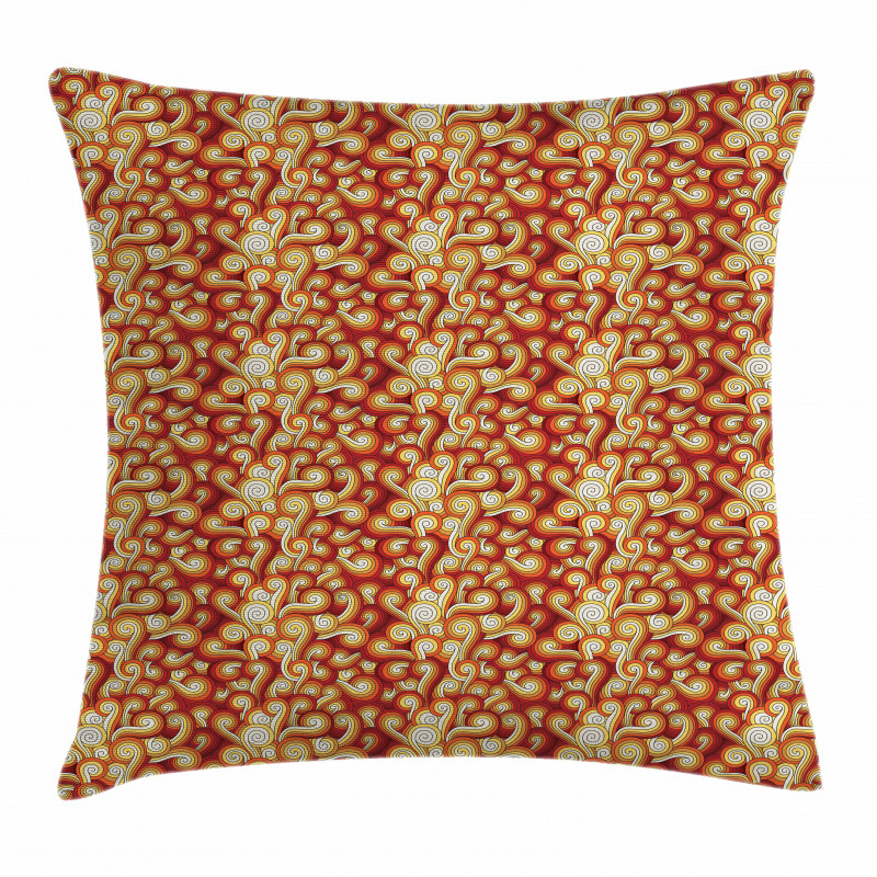 Funky Retro Waves Colorful Pillow Cover