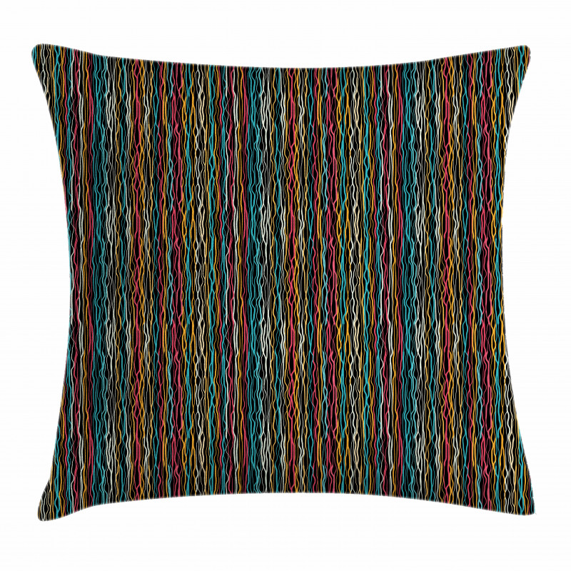 Modern Art Rainbow Colors Pillow Cover