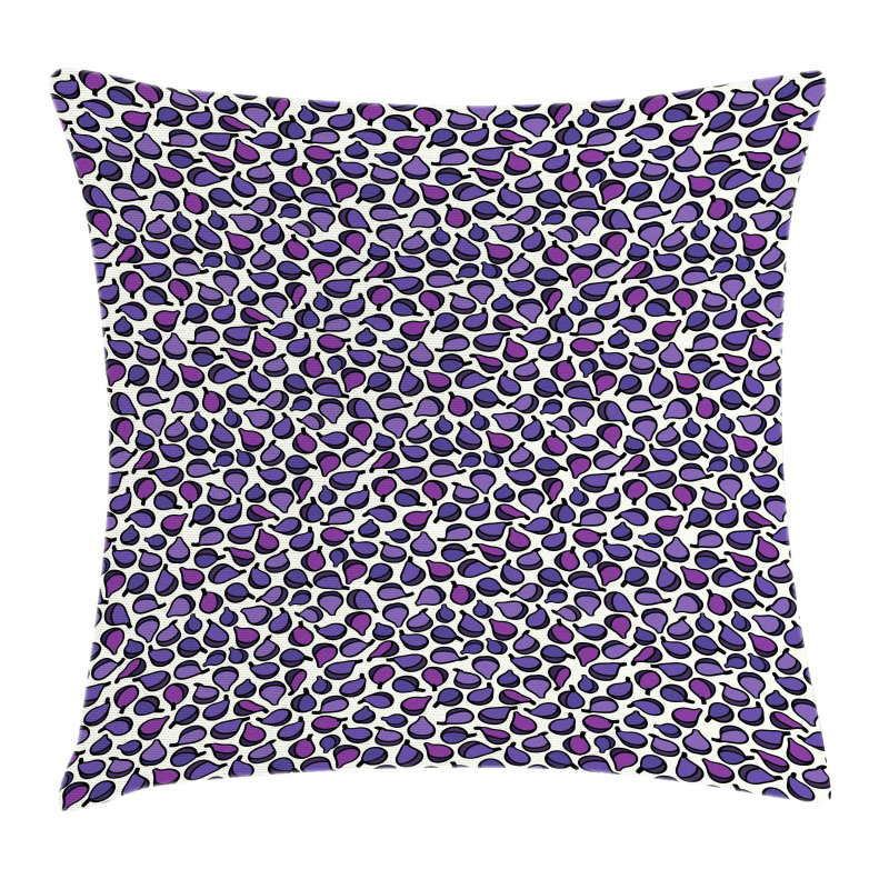 Abstract Figs Purple Tone Pillow Cover