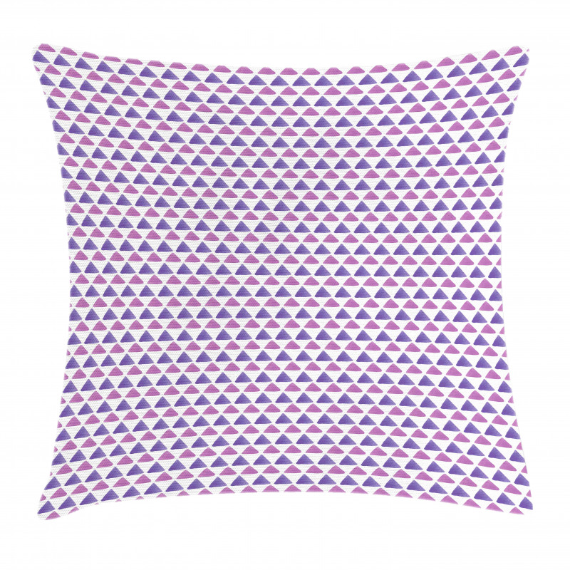 Small Triangles Grid Pillow Cover