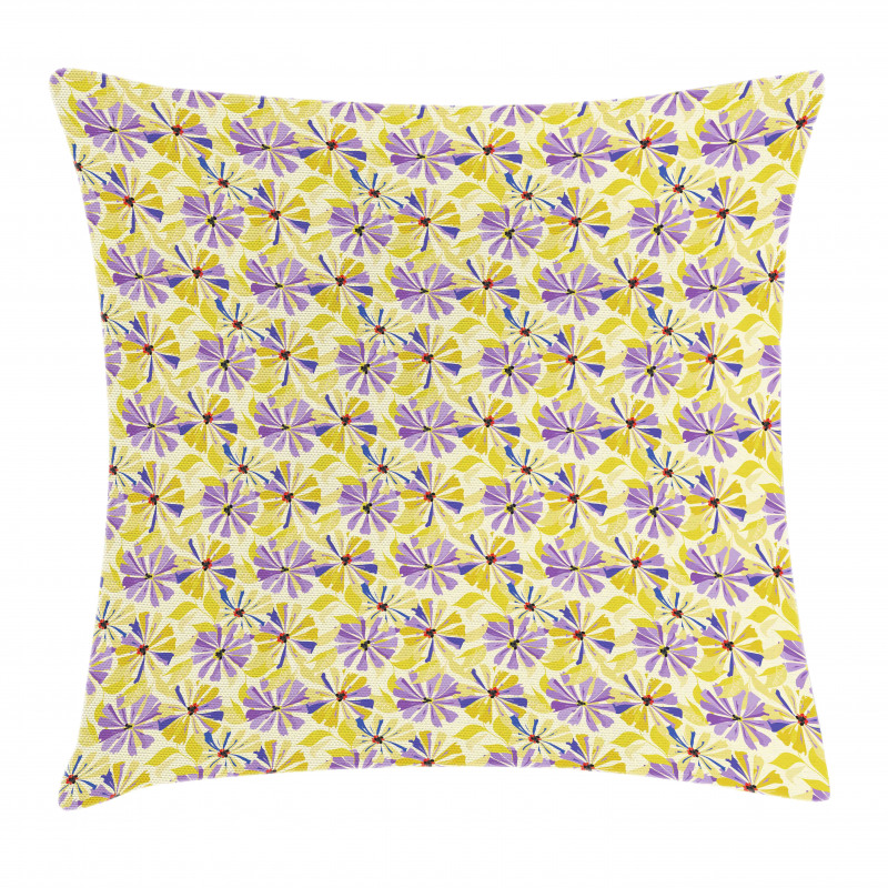 Nostalgic Spring Flowers Pillow Cover