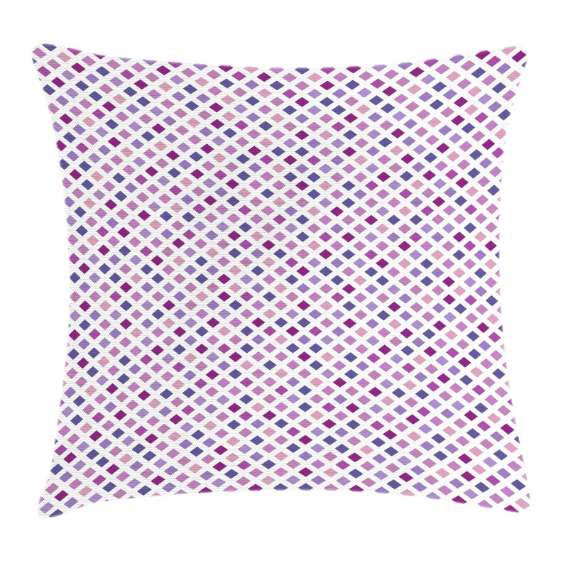 Diagonal Squares Mesh Pillow Cover