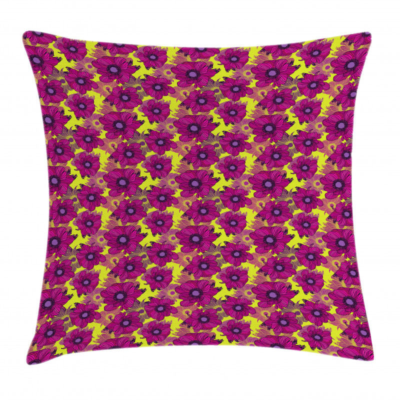 Contrast Pastel Petals Pillow Cover