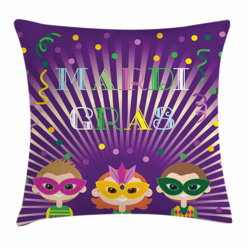 Fat Tuesday Party Pillow Cover