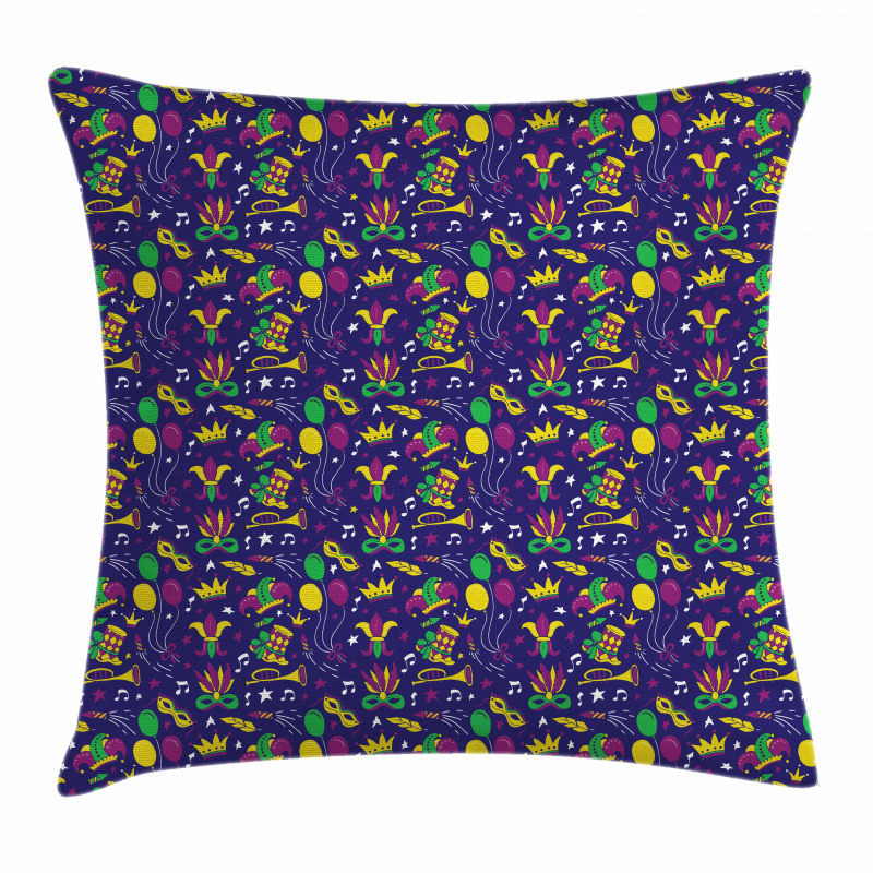 Fat Tuesday Jazz Pillow Cover