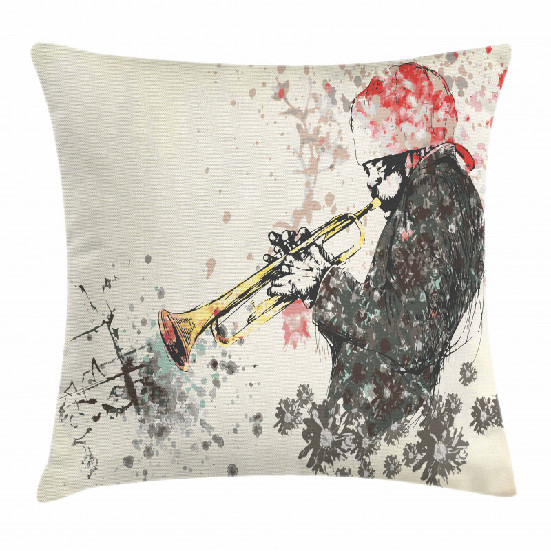 Trumpeter Flowers Pillow Cover