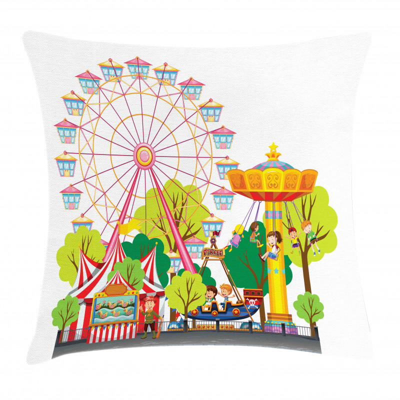 Carnival Tents Pillow Cover