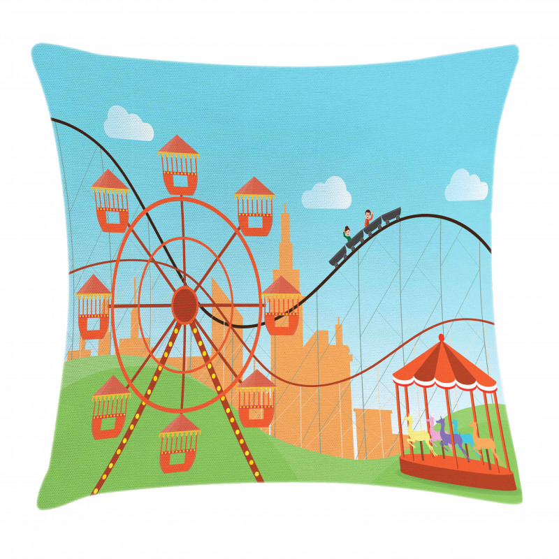 Flat Art Colorful Pillow Cover