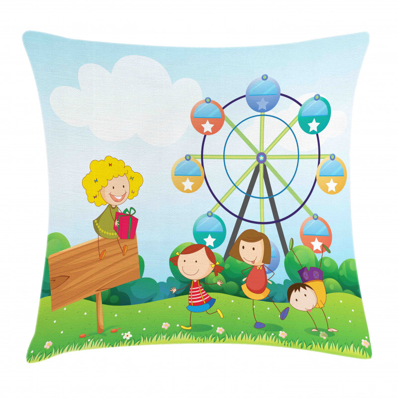 Doodle Kids Play Pillow Cover