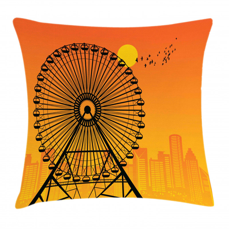 Cityscape Sunset Pillow Cover
