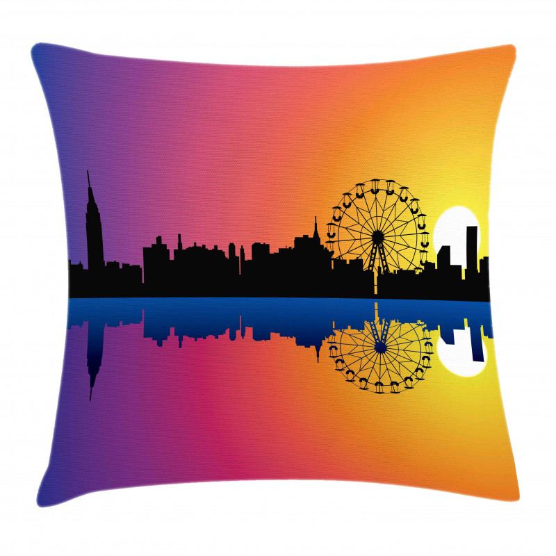 Skyline at Sunset Pillow Cover