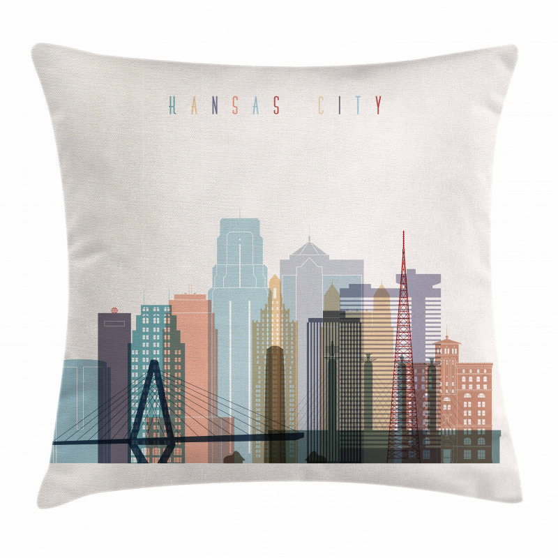 Missouri Landmarks Pillow Cover