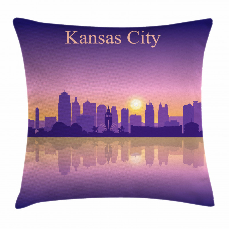 Downtown Cityscape Pillow Cover