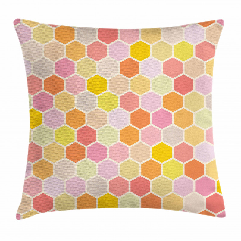 Hexagon Retro Pattern Pillow Cover