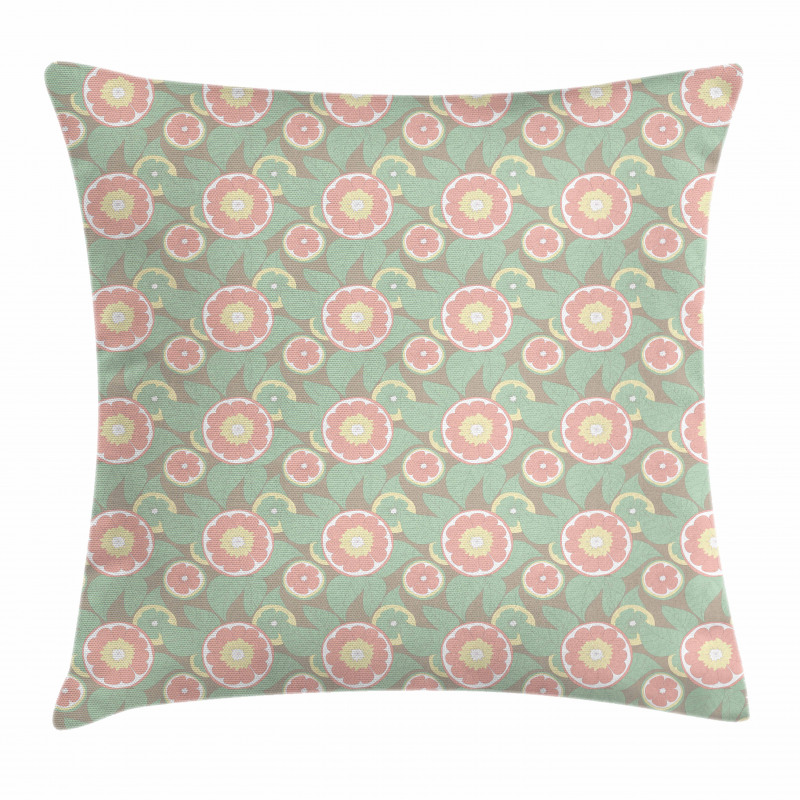 Abstract Lemon Slices Pillow Cover