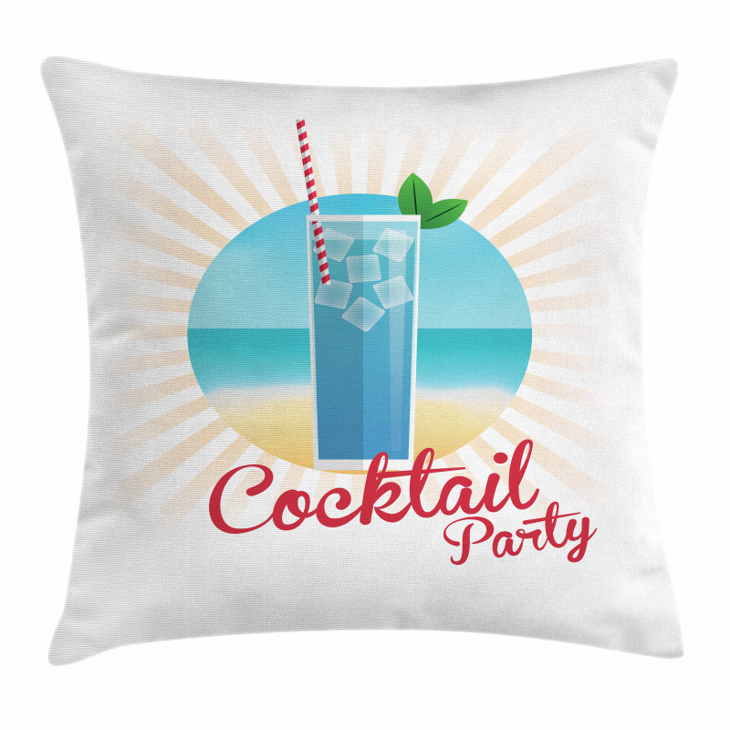 Beach Cocktail Party Pillow Cover