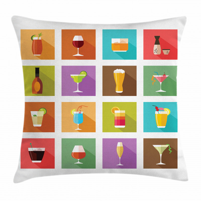 Graphic Square Tiles Pillow Cover