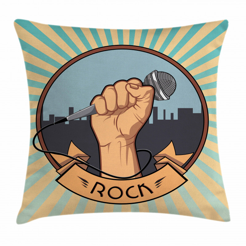 Vocal Hand Mic Pillow Cover