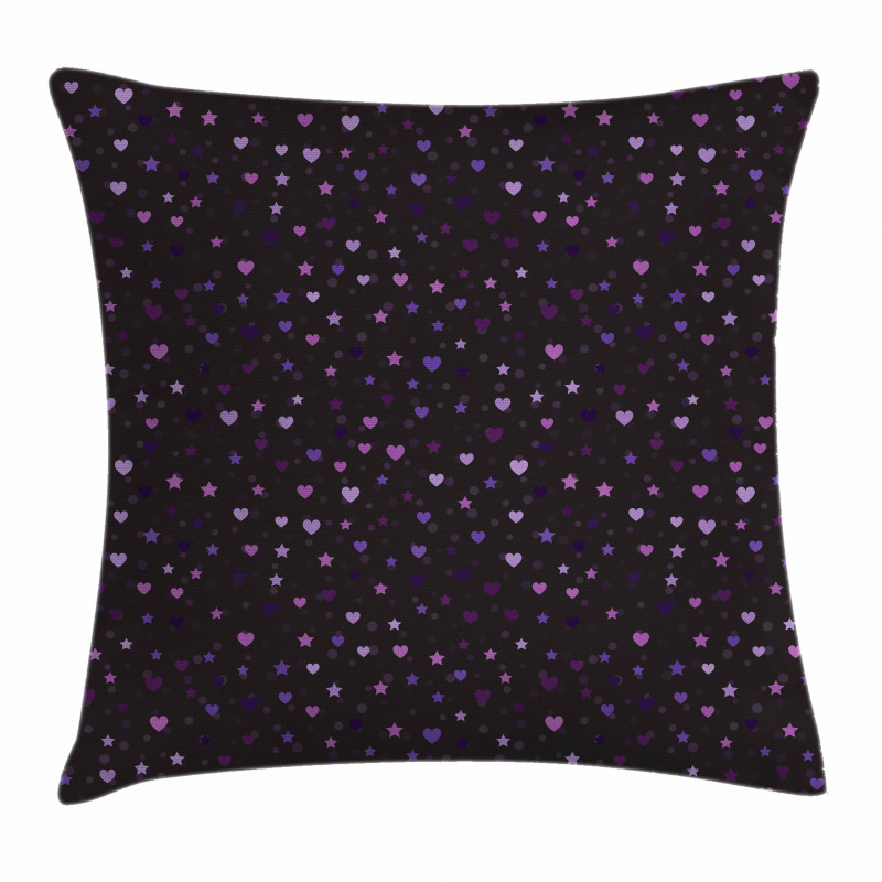 Colorful Hearts Spots Pillow Cover