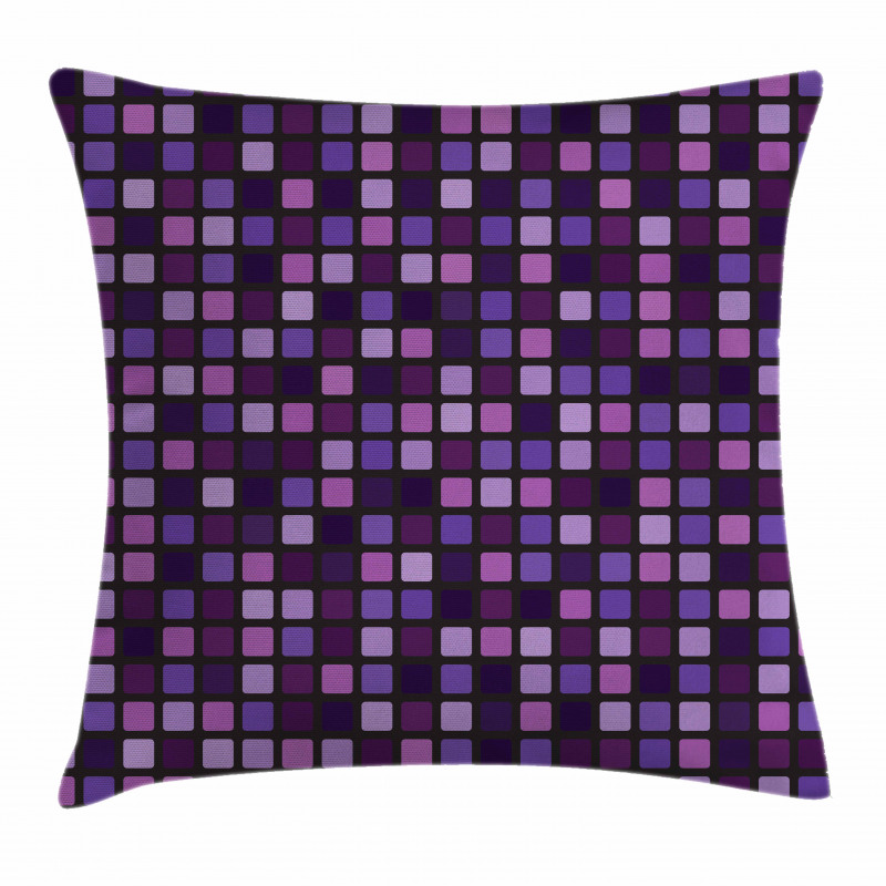Beveled Square Mosaic Tile Pillow Cover