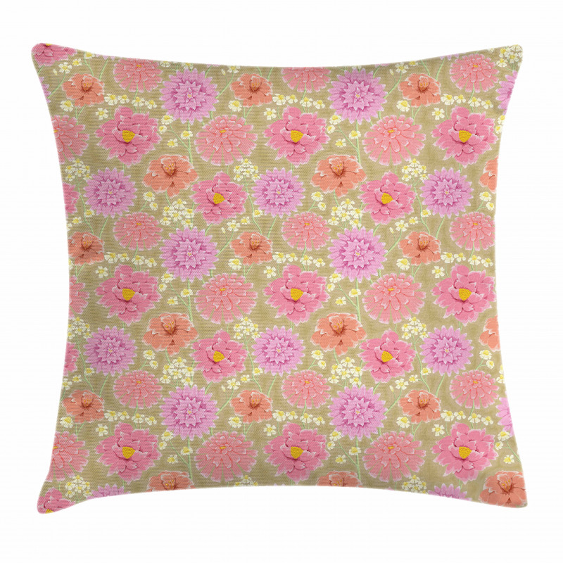 Delicate Flowers Pillow Cover