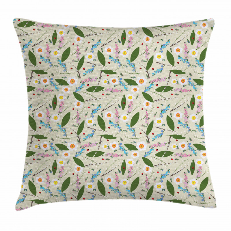 Romantic Floral Concept Pillow Cover