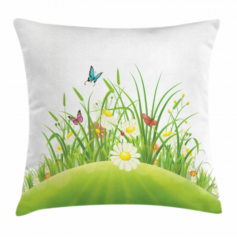 Summer Hill Wildflowers Pillow Cover