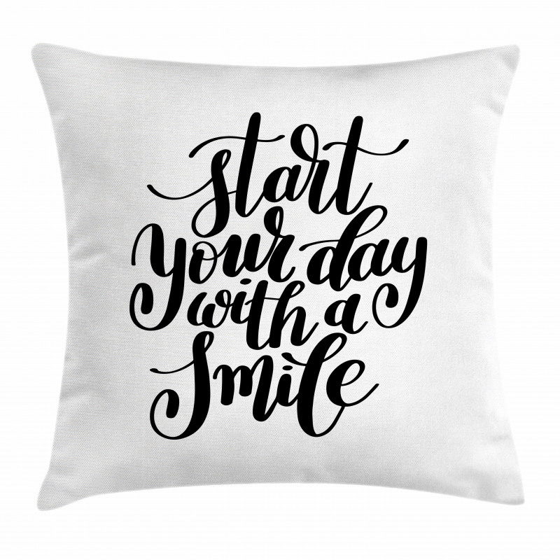 Positive Thoughts Sign Pillow Cover