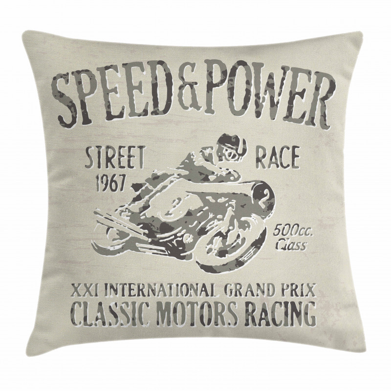 Classical Bike Race Pillow Cover