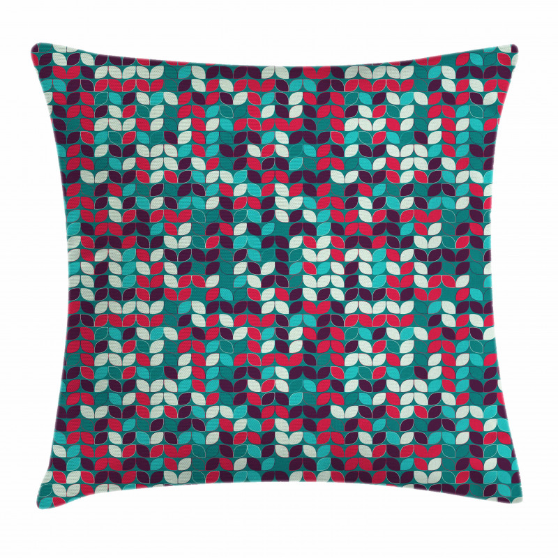 Oval Leaf-like Shapes Pillow Cover