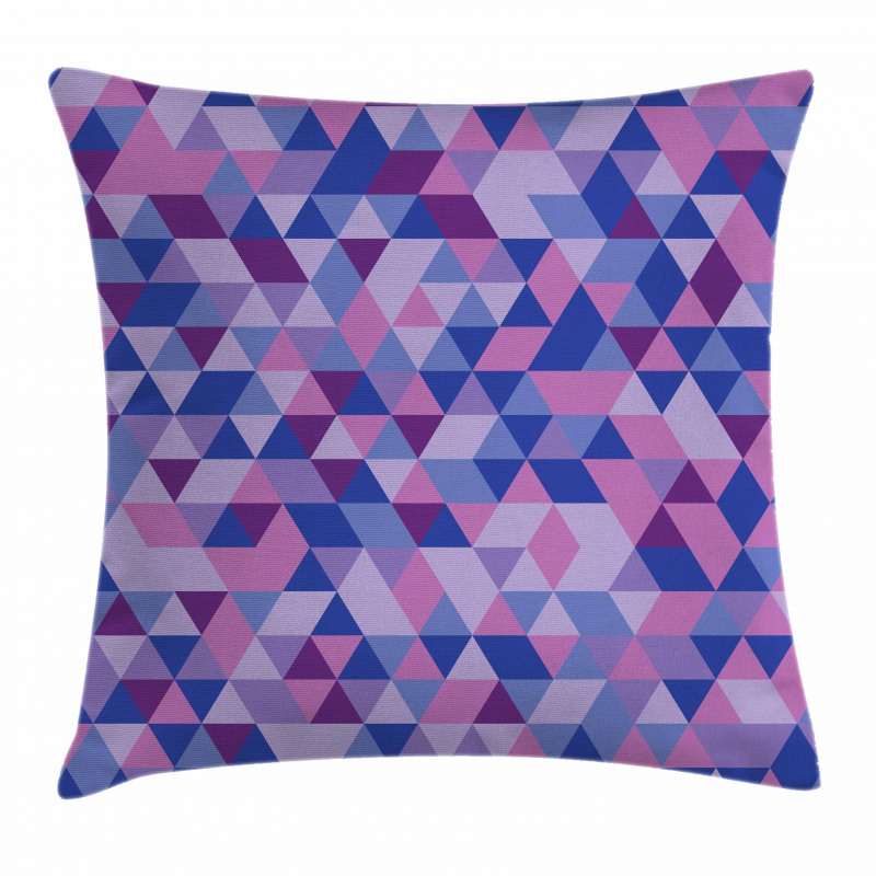 Triangles Low Poly Pillow Cover